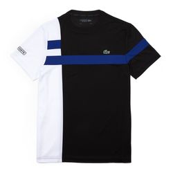 Áo Phông Lacoste Men's Sport Colourblock Breathable Piqué Tennis TH2070-00 Màu Đen/Trắng Size XS