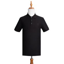 Áo Polo Burberry Logo Patch In Black 8043122 1003 Màu Đen Size S