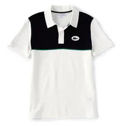 Áo Polo Lacoste Heritage Slim Fit Stretch Cotton Pique Shirt PH9767-GA3 Màu Trắng Đen Size S