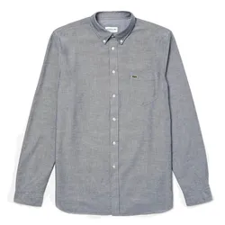 Áo Sơ Mi Lacoste Button Down Oxford Shirt CH4976 166 Màu Xám Size L