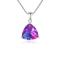 Dây Chuyền Kya Jewel Bạc 925 Đá Tím Tam Giác SN110