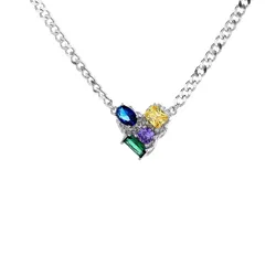 Dây Chuyền Kya Jewel Bạc 925 Sang Trọng Shine N132 Phối Màu