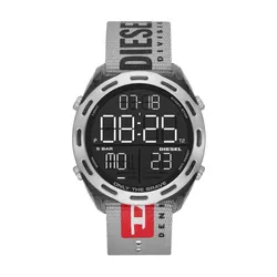 Đồng Hồ Nam Diesel Crusher Alarm Quartz Digital Black Dial Men's Watch DZ1894 Màu Đen