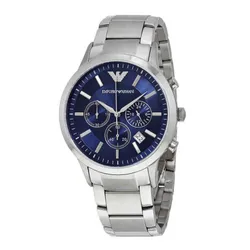 Đồng Hồ Nam Emporio Armani Chronograph Navy Blue Dial Men's Watch AR2448 Màu Xanh Navy
