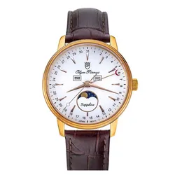 Đồng Hồ Nam Olym Pianus OP5738-80MR-GL-T Màu Nâu Trắng