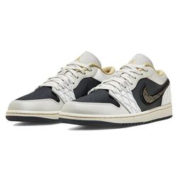 Giày Thể Thao Nike Jordan 1 Low 'Beaded Swoosh' DV1762-001 Màu Xám Đen Size 42