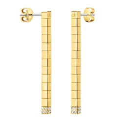 Khuyên Tai Calvin Klein CK Tune Drop Earrings KJ9MJE140100 Màu Vàng Gold