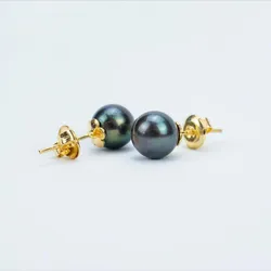 Khuyên Tai Minh Hà Pearl Jewelry  Ngọc Trai, Vàng 18k - Màu Xanh Ngọc