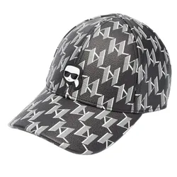 Mũ Karl Lagerfeld K/Ikonik Monogram-Print Cap Màu Đen Xám