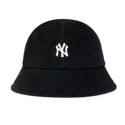 Mũ MLB Bucket Corduroy Dome Hat New York Yankees 3AHTC0126-50BKS Màu Đen