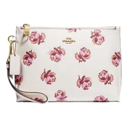 Túi Cầm Tay Coach Clutch Charlie Pouch 79824 Màu Trắng Họa Tiết