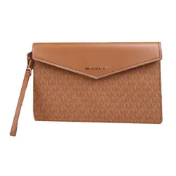 Túi Cầm Tay Michael Kors MK Envelope Clutch Màu Nâu
