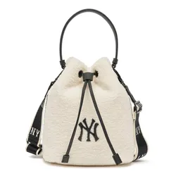 Túi unisex MLB Monogram Hoodie Bag NY Yankees 32BGPB111-50I Màu Trắng