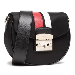 Túi Đeo Chéo Furla Metropolis Mini Crossbody Round Nero Ruby Talcoh Màu Đen