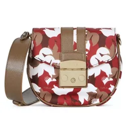 Túi Đeo Chéo Furla Metropolis Mini Crossbody Round Toni Fango Phối Màu