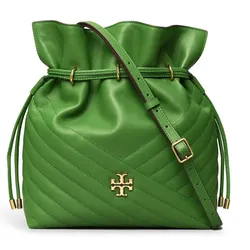 Túi Đeo Chéo Tory Burch Accessories Shrub Kira Chevron Bucket Bag Màu Xanh Green