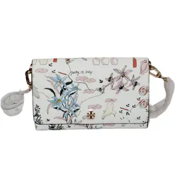 Túi Đeo Chéo Tory Burch Poetry of Things Printed Chain Wallet Phối Màu