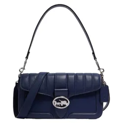 Túi Đeo Vai Coach Georgie Shoulder Bag With Linear Quilting 5567 Màu Xanh Navy