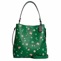 Túi Đeo Vai Coach Town Bucket Bag With Mystical Floral Print C8214 Màu Xanh Lá