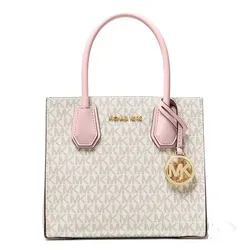 Túi Xách Tay Nữ Michael Kors MK Mercer Crossbody Bag 35S1GM9M2B Màu Trắng