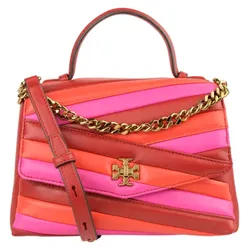 Túi Xách Tory Burch Ladies Kira Chevron Top Handle Satchel In Colorblock 64202 Màu Đỏ