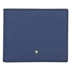 Ví Montblanc Sartorial 8CC Leather Wallet Indigo 113213 Màu Xanh Blue