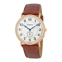 Đồng Hồ Nam Longines Presence Heritage Automatic 18kt Gold Men's Watch L4.785.8.73.2 Màu Nâu