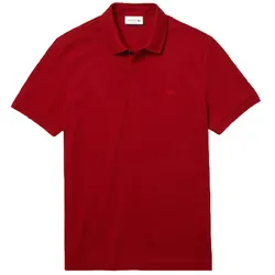 Áo Polo Nam Lacoste Paris Shirt Regular Fit Stretch Cotton Piqué PH5522-Z1Q Màu Đỏ Size XS