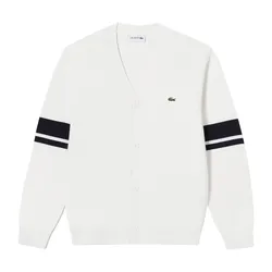 Áo Cardigan Lacoste Men's Rings Rings Tipped Cardigan AH924E-52G 001 Màu Trắng Size S