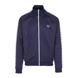 Áo Khoác Fred Perry Taped Track Jacket Blue J6231 266 Màu Xanh Navy Size M