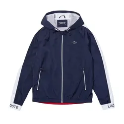 Áo Khoác Gió Lacoste Sport Lightweight Colourblock Tennis BH9557-51-PRS Màu Xanh Navy Size 48