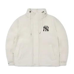 Áo Khoác Phao MLB Megalogo Parka New York Yankees 3ADJB1126-50CRS Màu Trắng Size XS