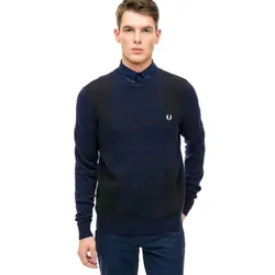 Áo Len Fred Perry Jumper For Men K2529 Màu Xanh Navy Size S