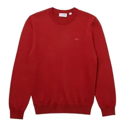 Áo Len Lacoste Men’s Crew Neck Cotton And Cashmere Sweater AH9017 67G Màu Đỏ Size S