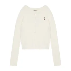 Áo Len WHOAU Steve Cashmere WHCKC3711F Màu Trắng Kem