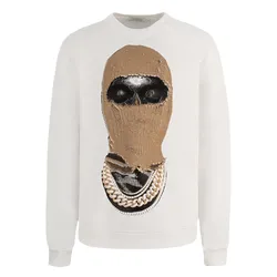Áo Nỉ Ih Nom Uh Nit White Graphic Printed NUW22222 081 Màu Trắng Size XS
