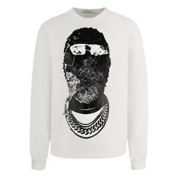 Áo Nỉ Ih Nom Uh Nit White Graphic Printed NUW22232 081 Màu Trắng Size S