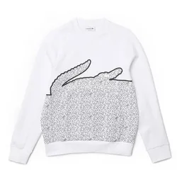 Áo Nỉ Sweater Nam Lacoste Men’s Sweatshirt SH3358 001 Màu Trắng Size M