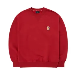 Áo Nỉ Sweater MLB Logo Mega Over Fit Sweatshirt Boston Red Sox 3AMTB0526-43WIS Màu Đỏ Size L