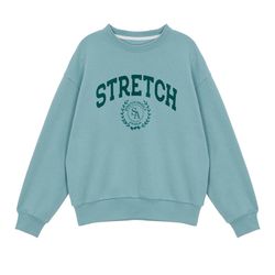 Áo Nỉ Sweater Stretch Angels Man-To-Man Màu Xanh Mint