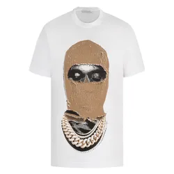 Áo Phông Ih Nom Uh Nit White Graphic Printed NUW22221 081 Màu Trắng Size L