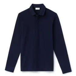 Áo Polo Dài Tay Lacoste Men's Regular Fit Long Sleeved PH9435 166 Màu Xanh Navy Size S