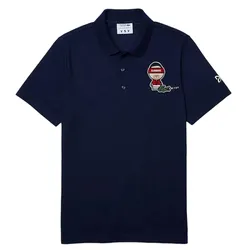 Áo Polo Lacoste Men's Sport Collab Youssef Sy Polo Regular Fit Màu Xanh Navy Size XS
