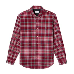 Áo Sơ Mi Lacoste CH886E 6AW Kẻ Caro Màu Đỏ Size S