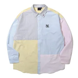 Áo Sơ Mi Romantic Crown Color Mixed Cotton Shirt Phối Màu