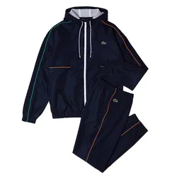 Bộ Quần Áo Gió Lacoste Sport Crocodile Print Tracksuit WH0879 Màu Xanh Navy Size M