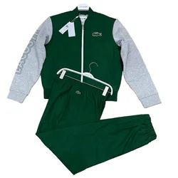 Bộ Quần Áo Lacoste Sport Printed Lettermark Padded Jacket Màu Xanh - Xám Size S