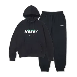 Bộ Quần Áo Nỉ Nerdy Logo Cursive Màu Đen