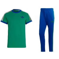 Bộ Thể Thao Adidas Ba Lá IB3423 & IB3429 Màu Xanh