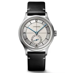 Đồng Hồ Nam Longines Heritage Classic Sector Dial L2.828.4.73.0 Màu Trắng Bạc